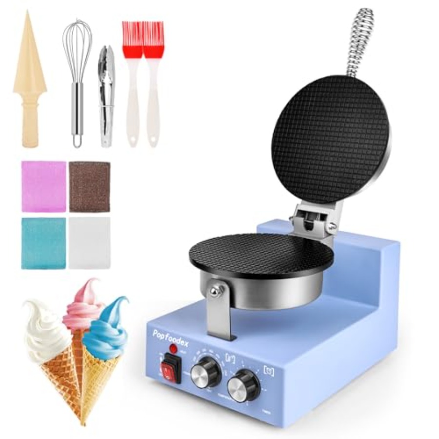 Waffle Cone Maker - Commercial Waffle Cone Maker 1200W with