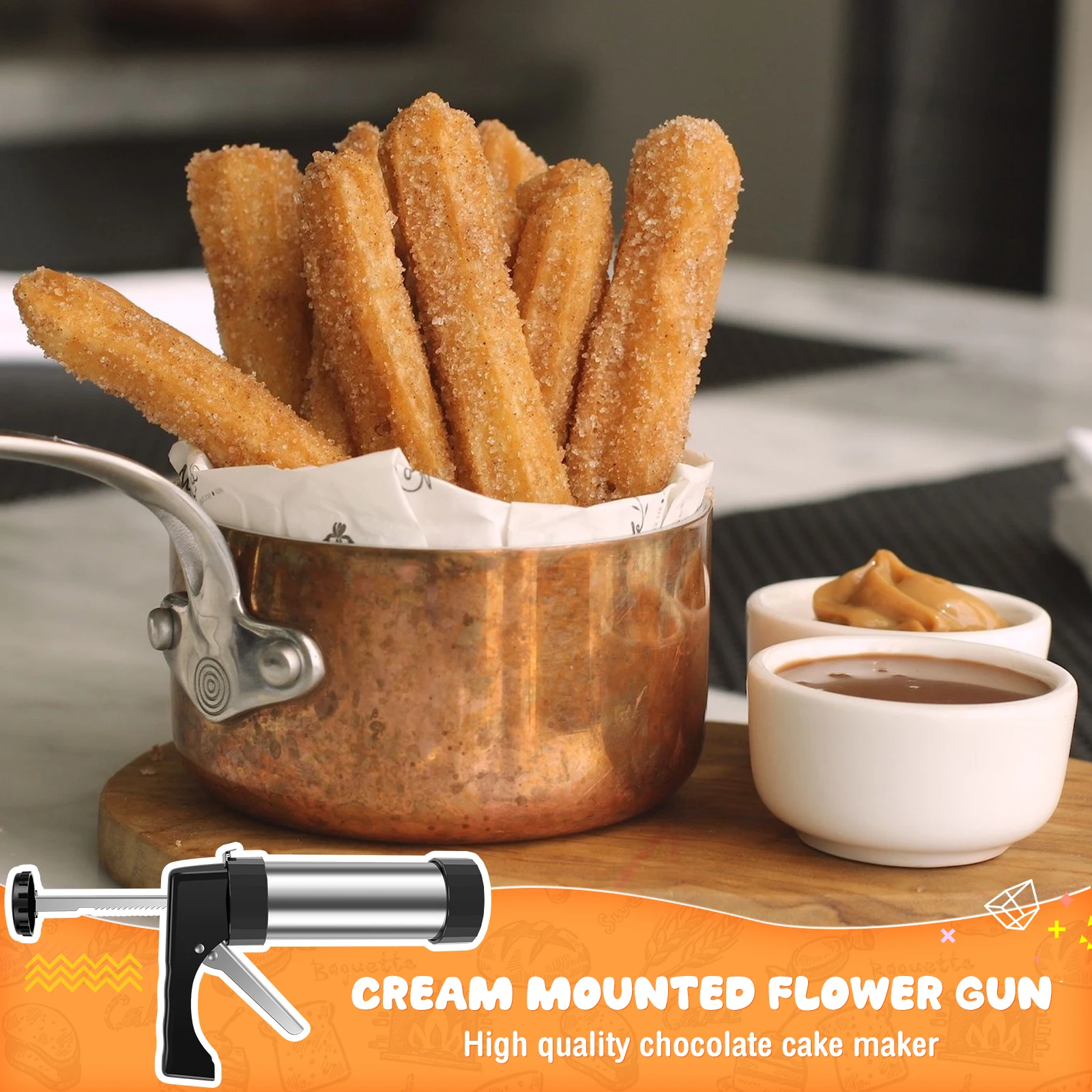 DIY Churro Maker Machine Stain - Churros Maker Gun recensie en prijs