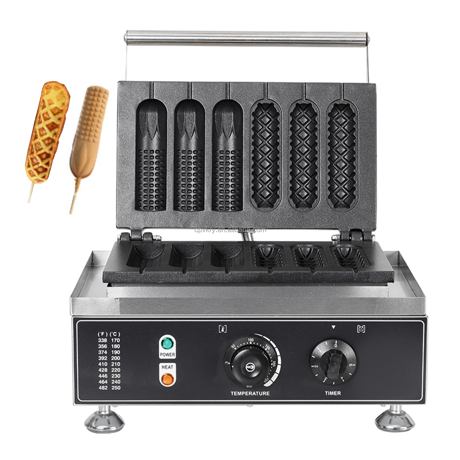 Electric 110/220V Hot Dog Waff - Corn Dog Stick recensie en prijs