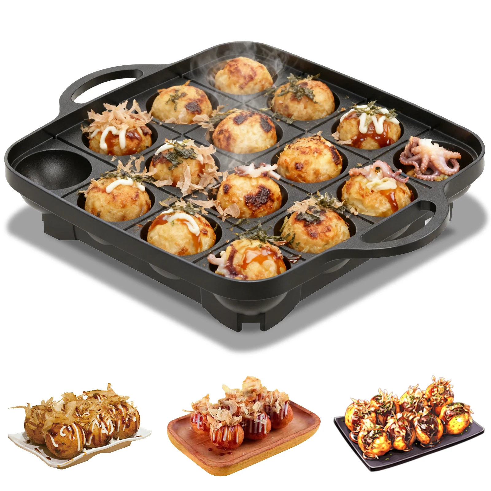 16 Holes Takoyaki Pan Cast Alu - Takoyaki Grill Plate recensie en prijs