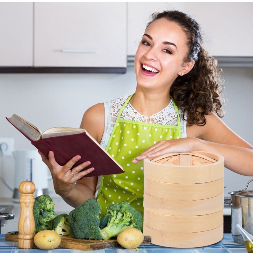 Steaming With Lid Cooking Tool - Bao Steamer Bamboo recensie en prijs