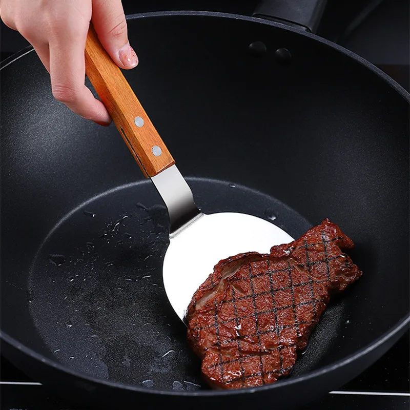 Stainless Steel Wooden Handle  - Okonomiyaki Spatula recensie en prijs