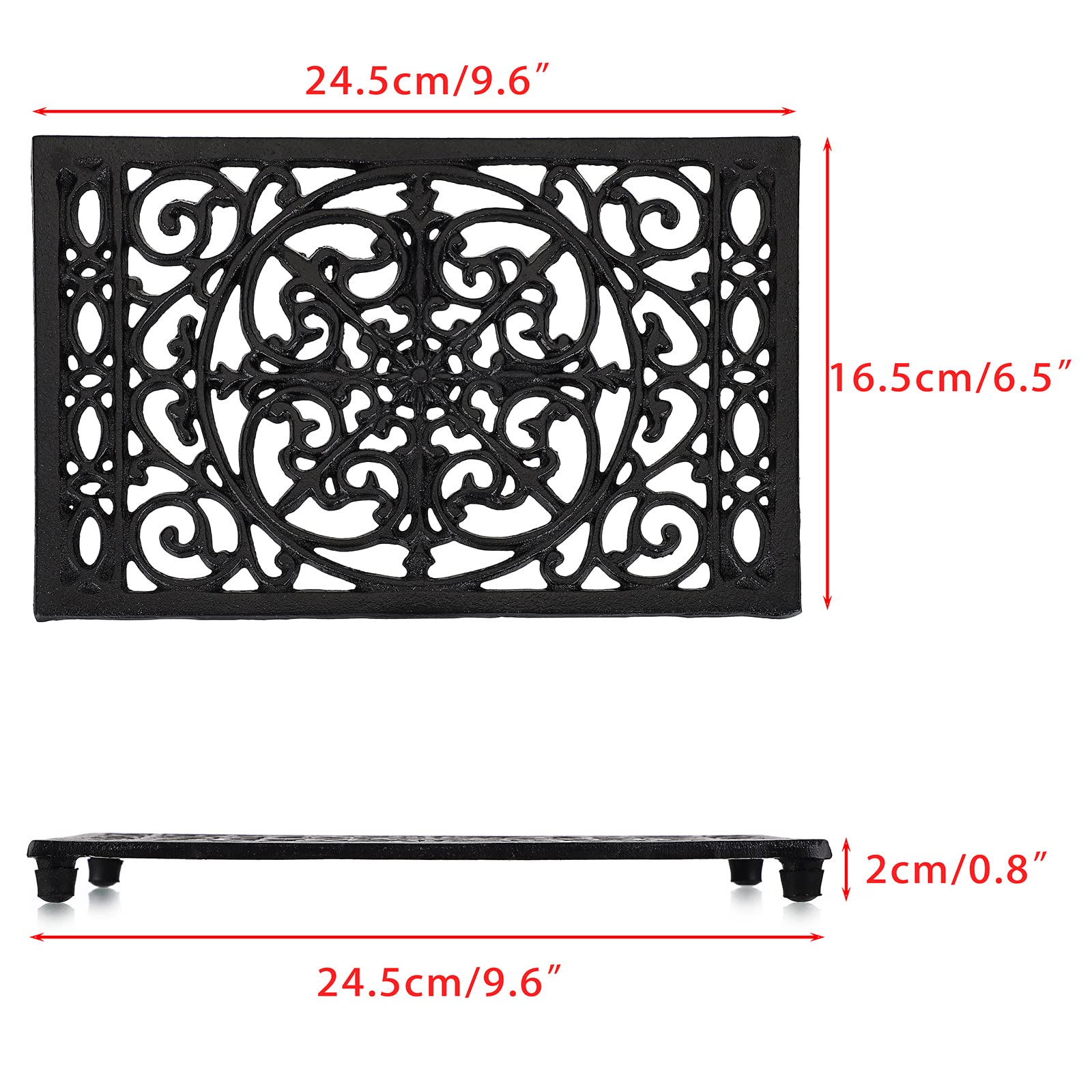 Rectangle Cast Iron Trivet Hea - Cast Iron Corn recensie en prijs