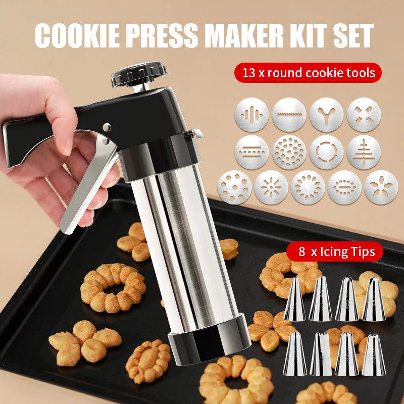 Cookie Press Gun Kit Stainless - Churros Maker Gun recensie en prijs