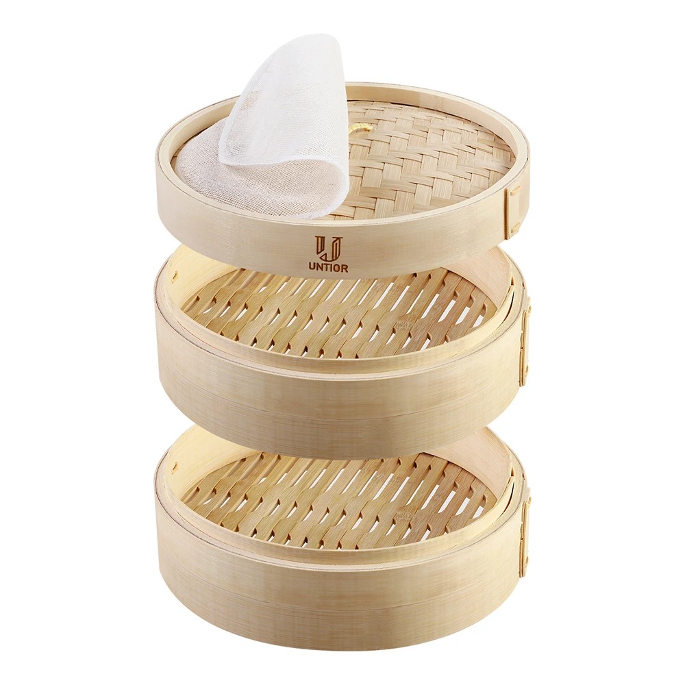 Bamboo Steamer Basket with Lid - Bao Steamer Bamboo recensie en prijs