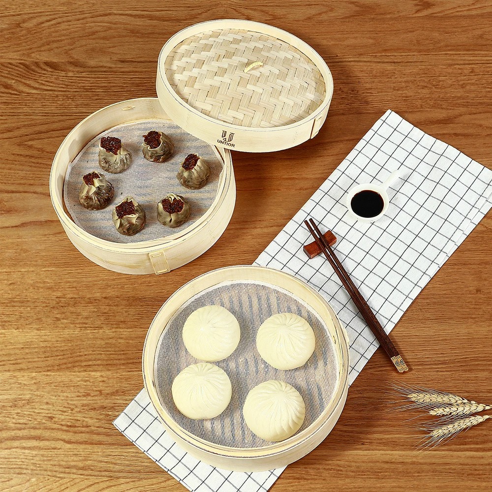 Bamboo Steamer Basket with Lid - Bao Steamer Bamboo recensie en prijs