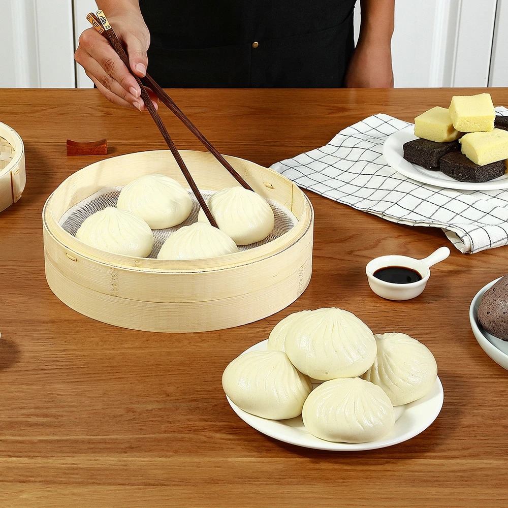 Bamboo Steamer Basket with Lid - Bao Steamer Bamboo recensie en prijs