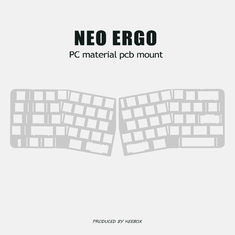 Neo Ergo Keyboard Positioning  - Crepe Pan Carbon recensie en prijs