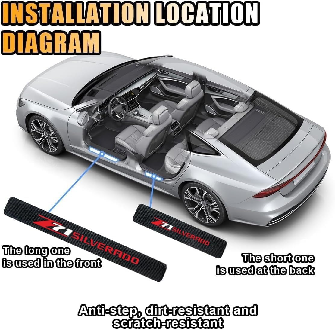 Car Door Sill Plate Guard Stic - Crepe Pan Carbon recensie en prijs