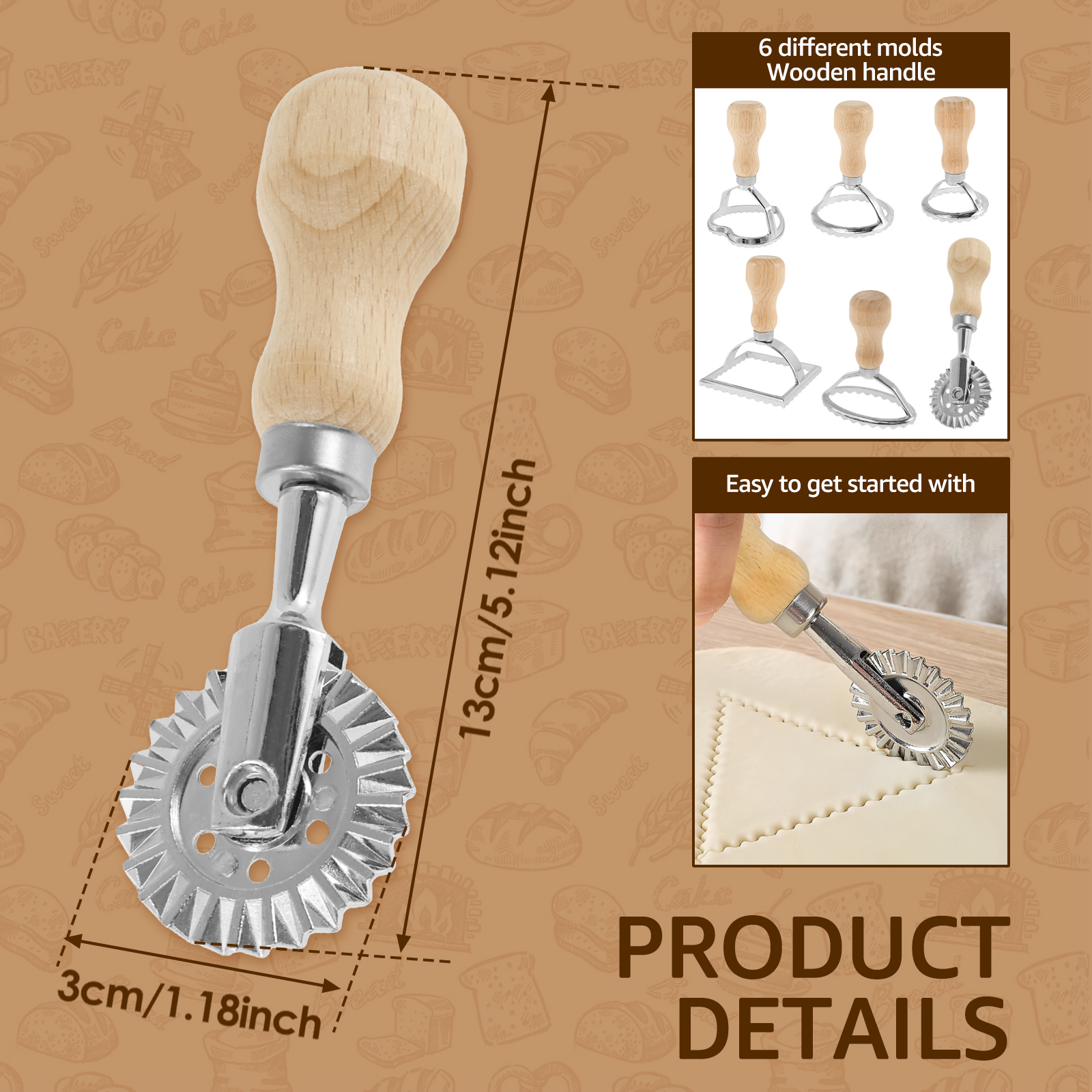 6Pcs Ravioli Maker Set Ravioli - Dumpling Press Set recensie en prijs