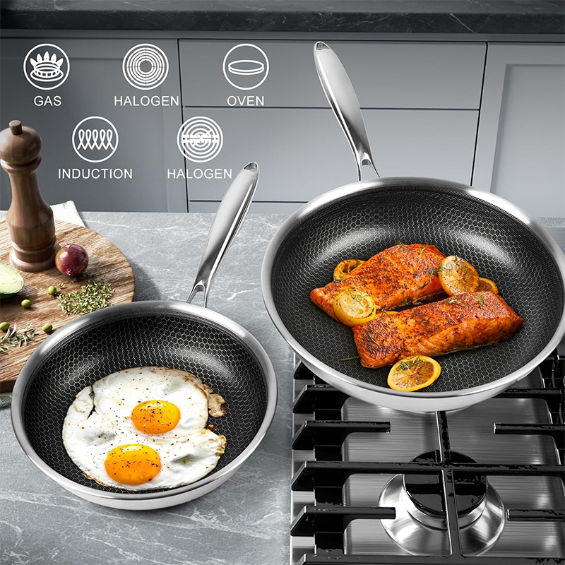Stainless Steel Frying Pan wit - Egg Waffle Pan recensie en prijs