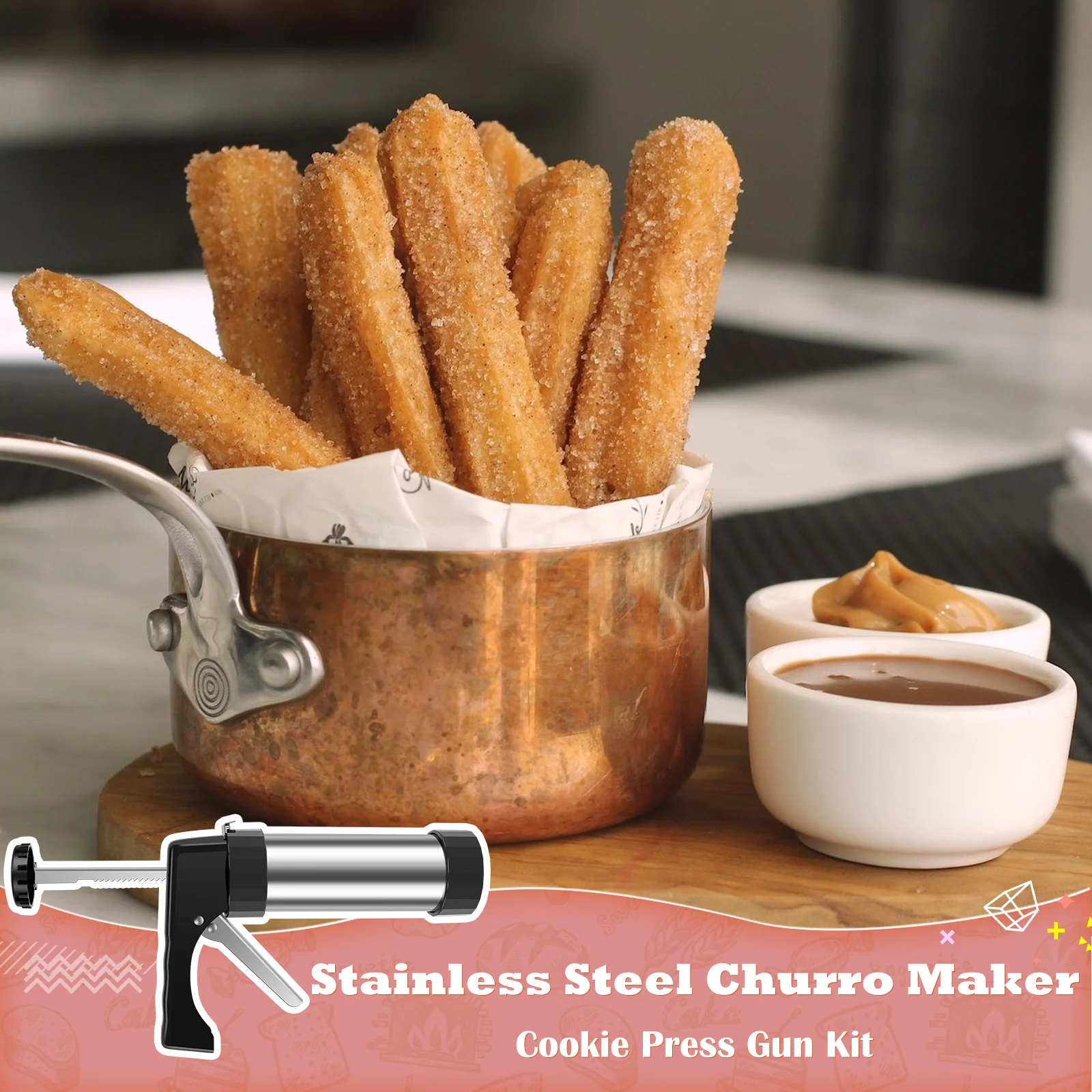 DIY Churro Maker Machine Cooki - Churros Maker Gun recensie en prijs
