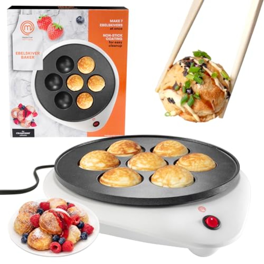 MasterChef Electric Ebelskiver - Takoyaki Grill Plate recensie en prijs
