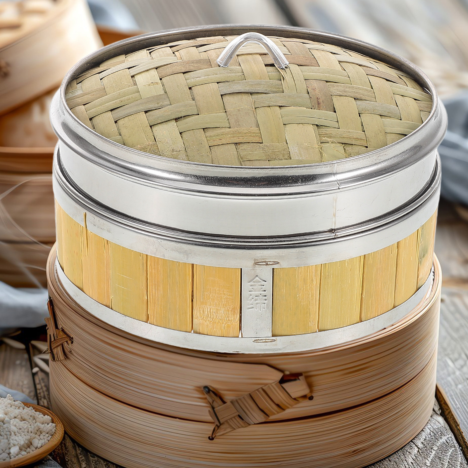 Traditional 18Cm Wood Steamer  - Bao Steamer Bamboo recensie en prijs