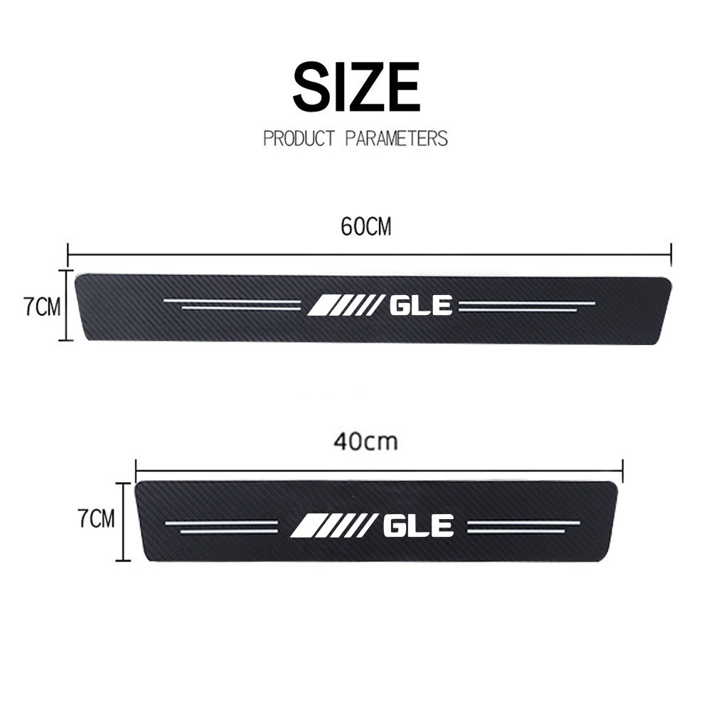 4pcs car Sticker door carbon l - Crepe Pan Carbon recensie en prijs
