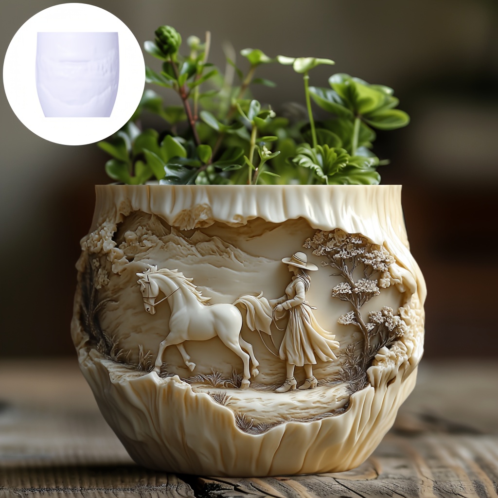 Beauty holding horse relief su - Potsticker Mold recensie en prijs