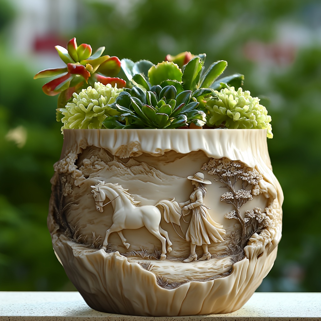 Beauty holding horse relief su - Potsticker Mold recensie en prijs