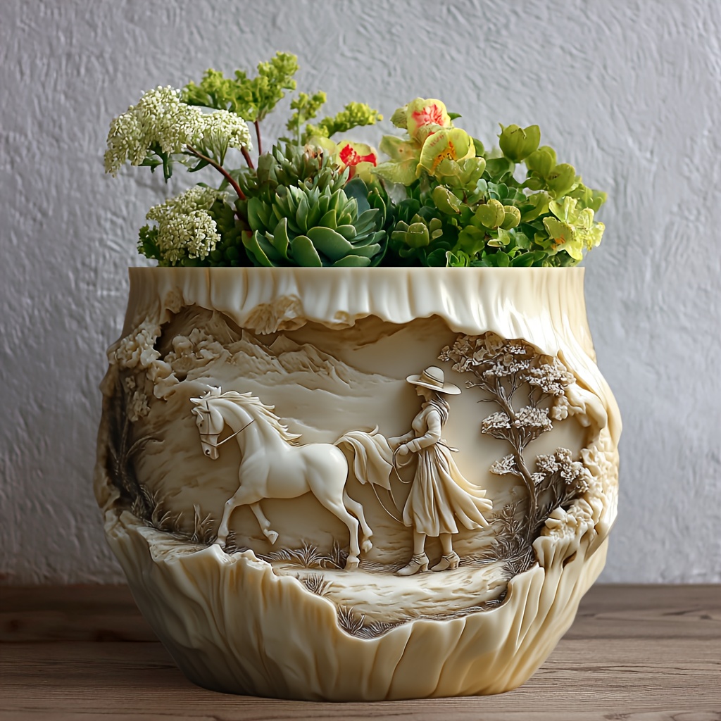 Beauty holding horse relief su - Potsticker Mold recensie en prijs