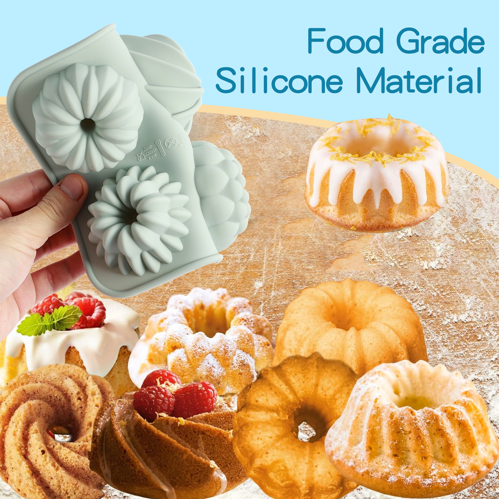 6-Cavity Silicone Fluted Tube  - Donut Mold Silicone recensie en prijs