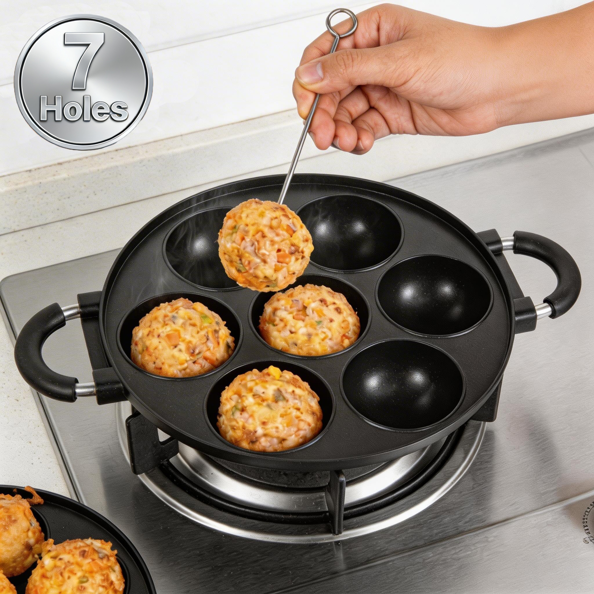 16/7 Holes Takoyaki Pan Alumin - Takoyaki Grill Plate recensie en prijs
