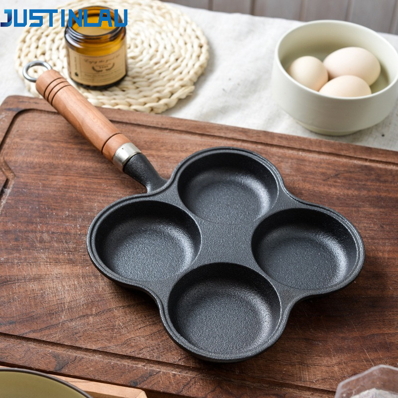 JUSTINLAU 2/4-Hole Cast Iron O - Egg Waffle Pan recensie en prijs