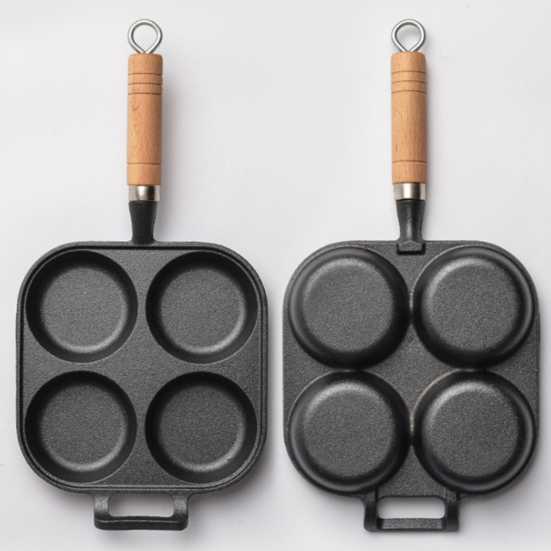 JUSTINLAU 2/4-Hole Cast Iron O - Egg Waffle Pan recensie en prijs
