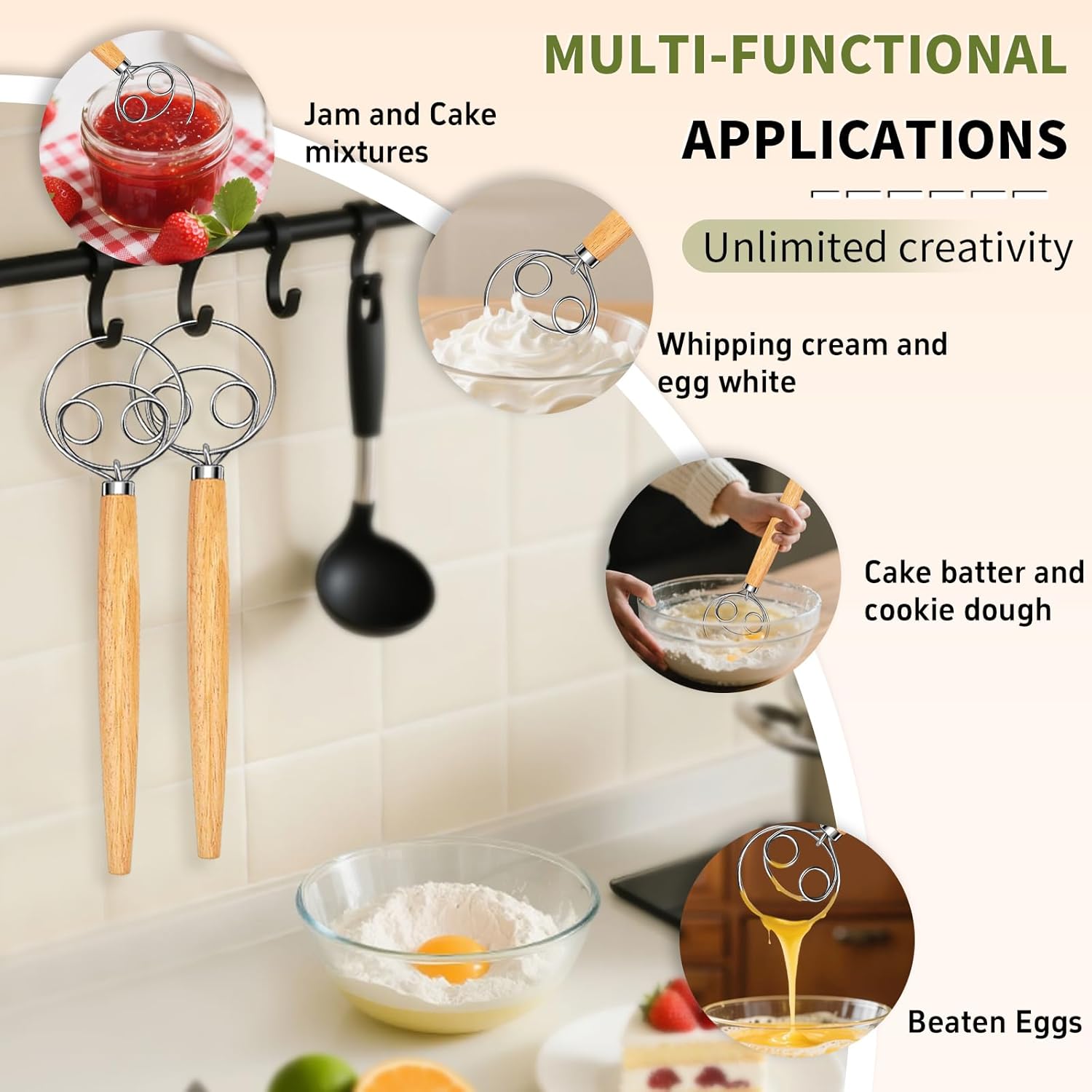 Danish Dough Whisk Stainless S - Danish Pancake Pan recensie en prijs