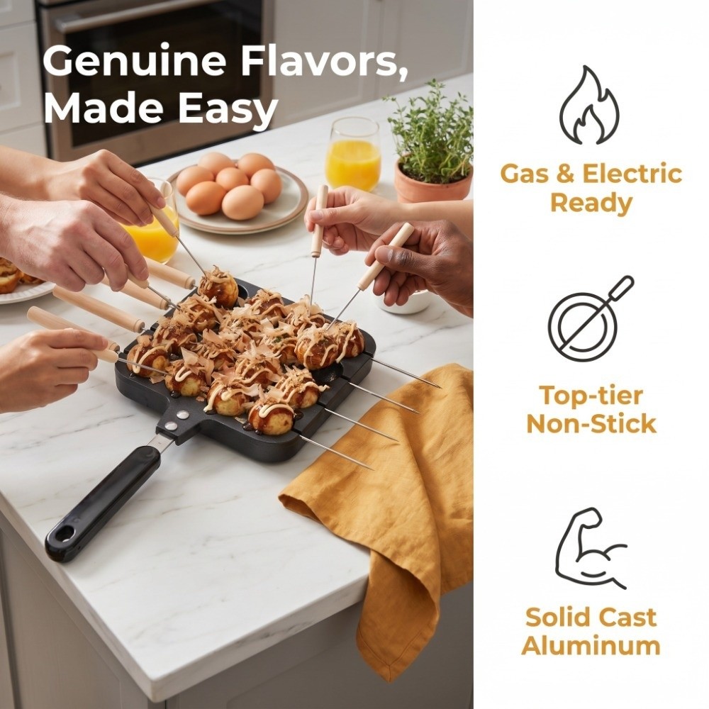 Cast Aluminum Takoyaki Grill P - Takoyaki Grill Plate recensie en prijs