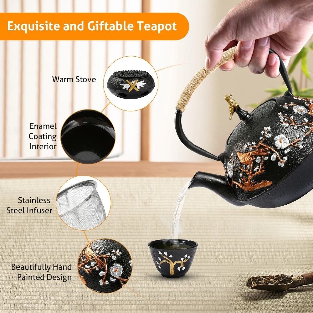 Cast Iron Teapot Set with Alco - Cast Iron Corn recensie en prijs