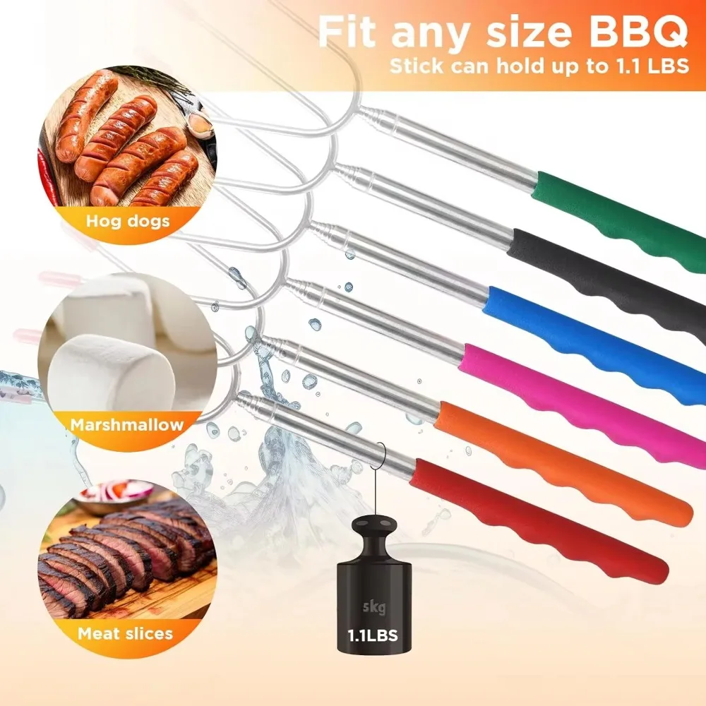 5/6/10pcs Telescopic BBQ Forks - Hot Dog Press recensie en prijs