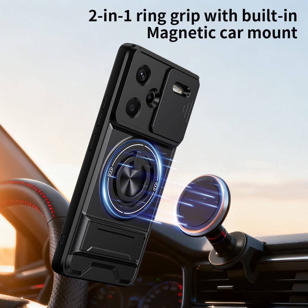 Lens Slide Camera Phone Case f - Taco Stand Holder recensie en prijs