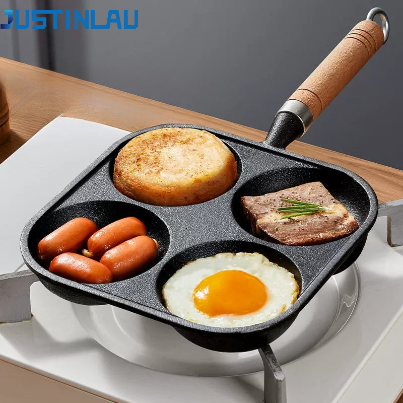 JUSTINLAU 2/4-Hole Omelette Po - Mini Pancake Griddle recensie en prijs
