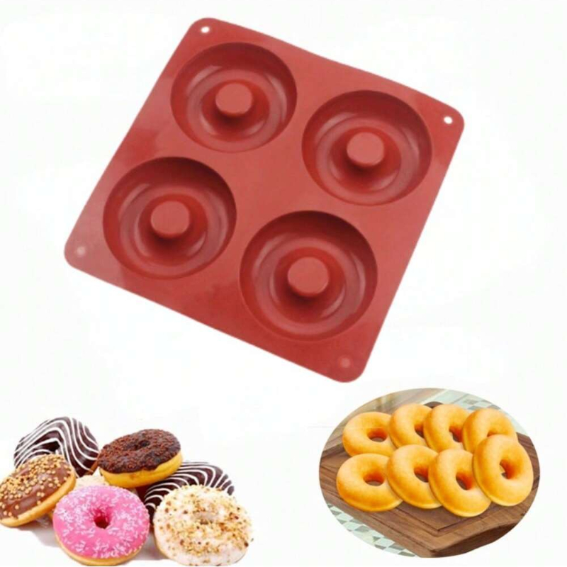 1PC 4 Holes Donut Silicone Mol - Donut Mold Silicone recensie en prijs