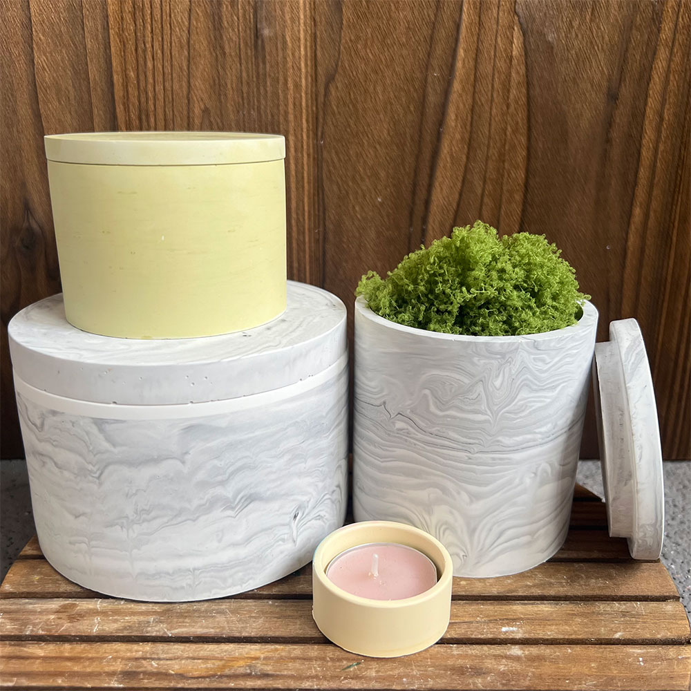 Round Cement Candle Canister S - Potsticker Mold recensie en prijs