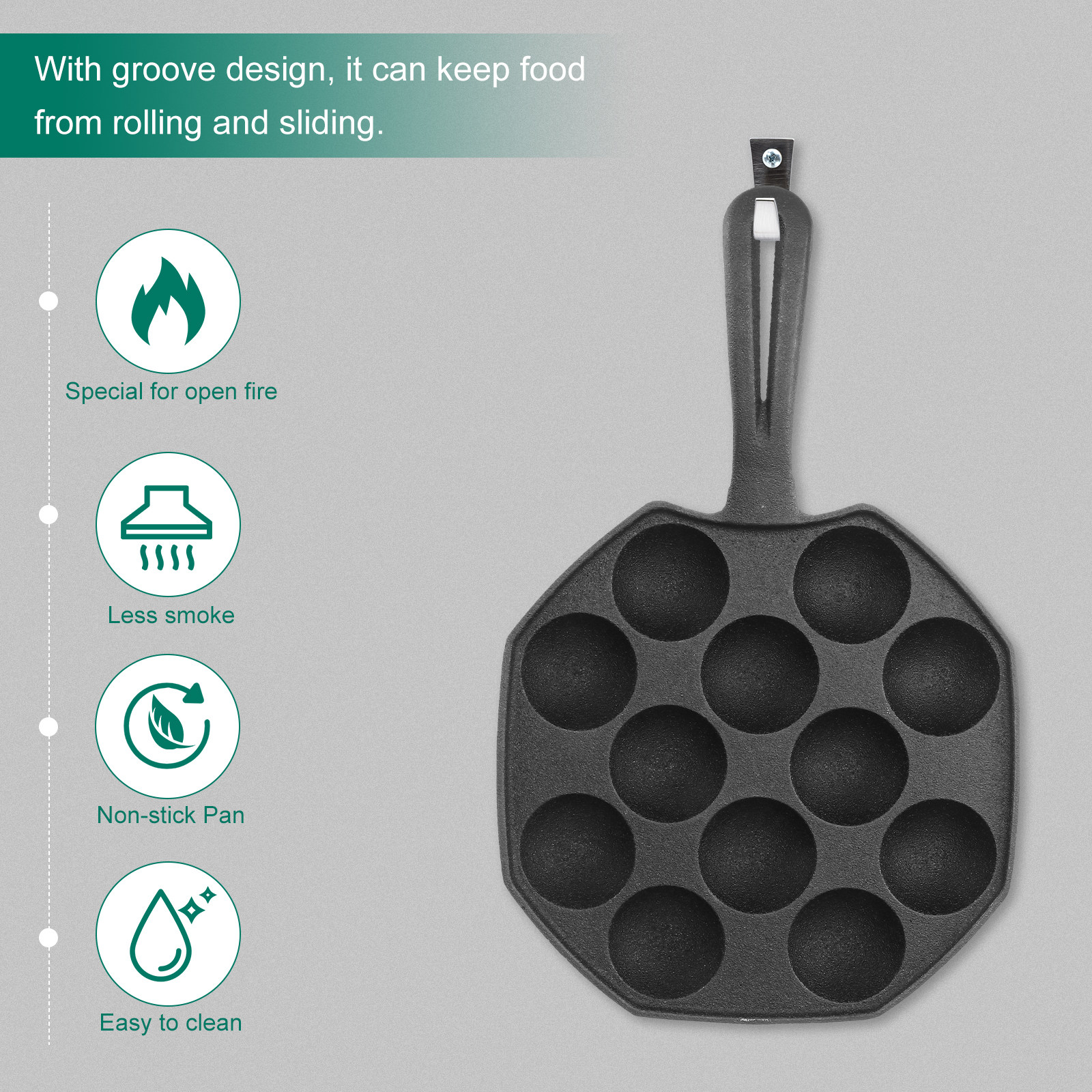 Takoyaki Pan 12 Molds Cast Iro - Takoyaki Grill Plate recensie en prijs