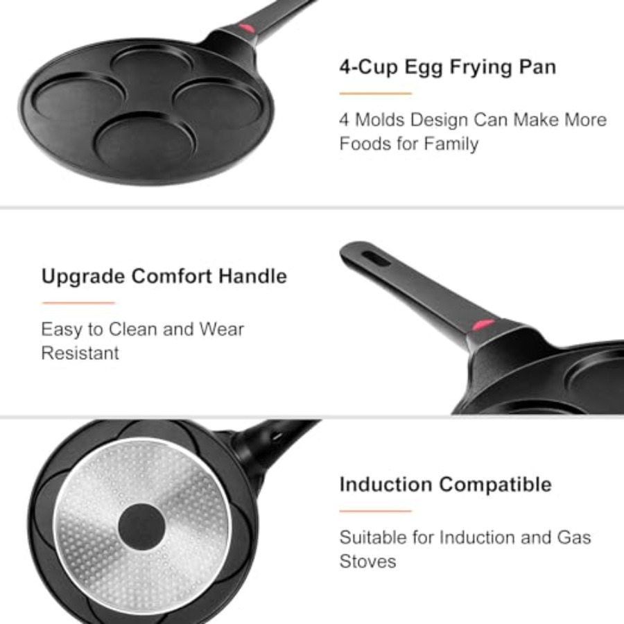 Pancake Pan Nonstick-Suitable  - Mini Pancake Griddle recensie en prijs